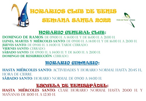 horarios semana santa